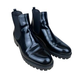 Otisopse Women’s Chelsea Nero In Pelle Italian Leather Boot In Size 9